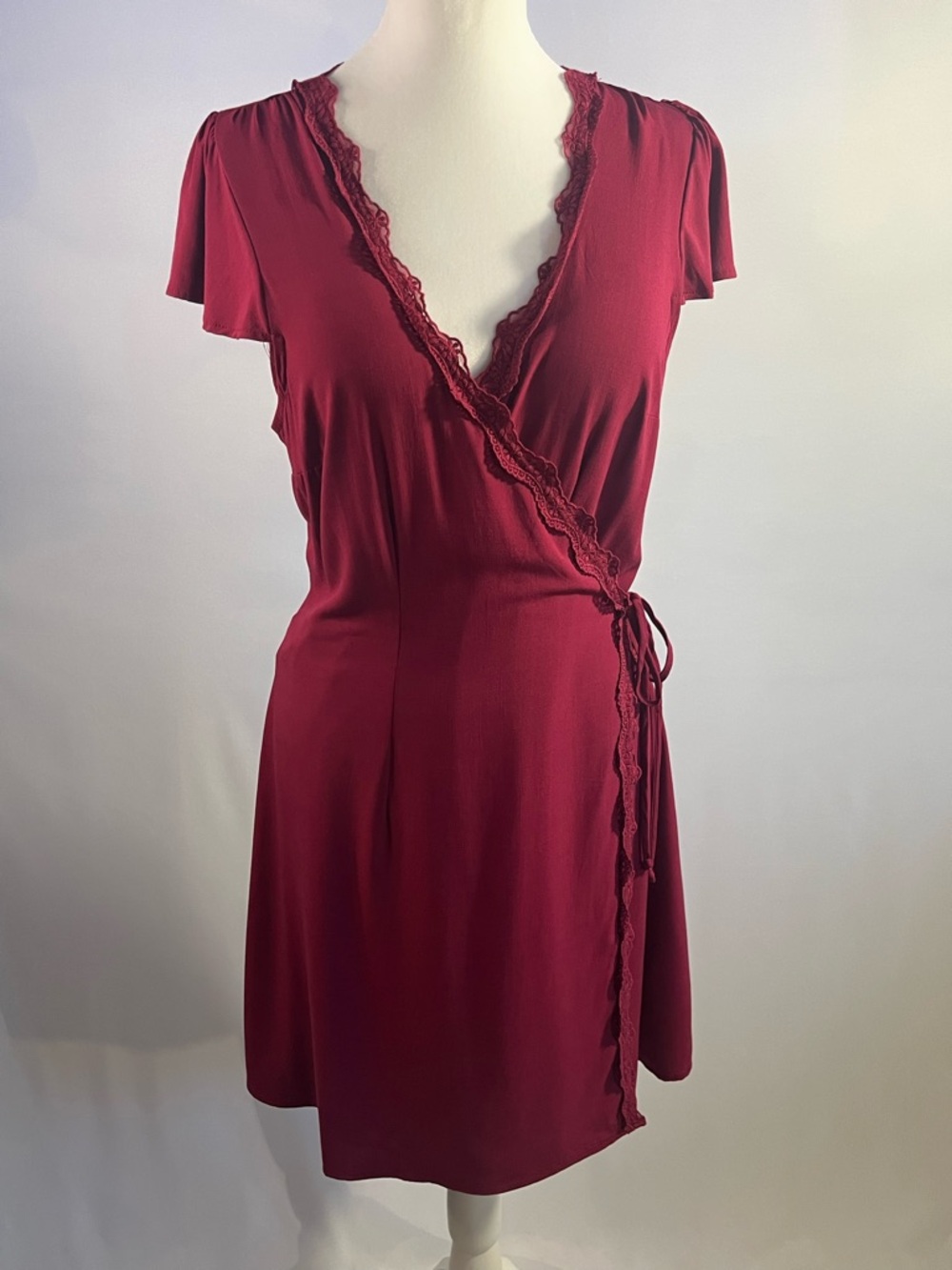 wild fable Burgundy Wrap Dress
